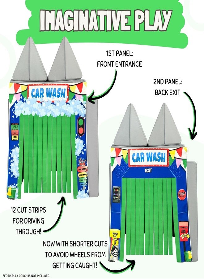 Couch Swag Play Panel for Childrens Foam Sofa Kids Couch (Car Wash) - Image 4